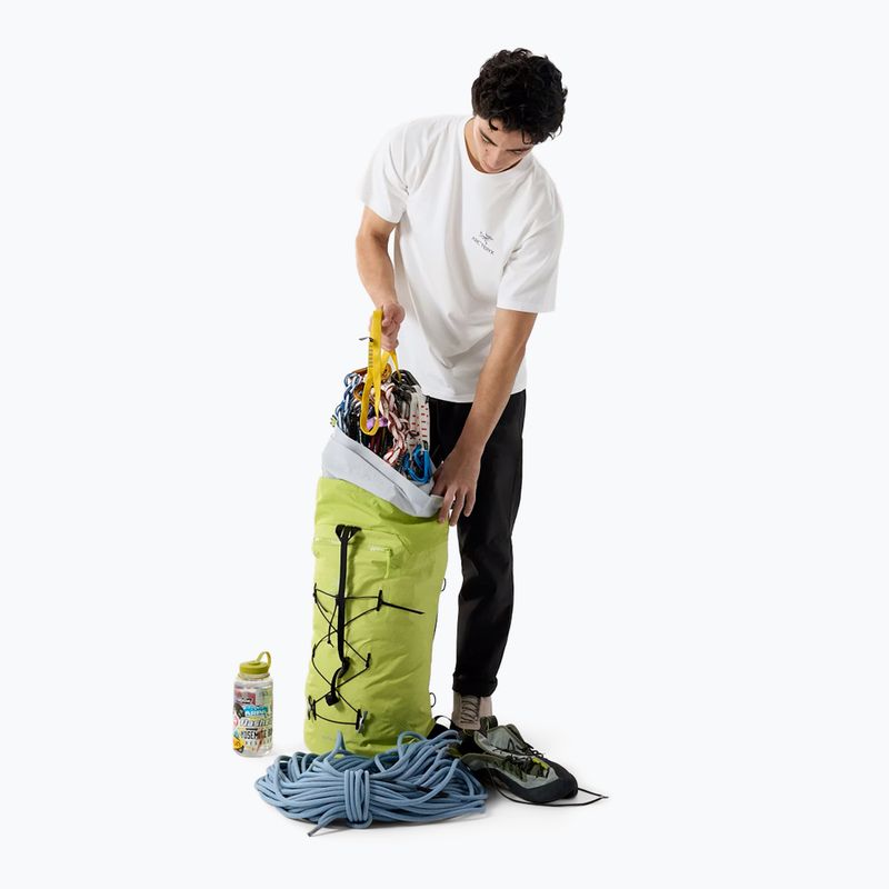 Pánske tričko Arc'teryx Kragg Sl Cotton Bird Word white light/black 2