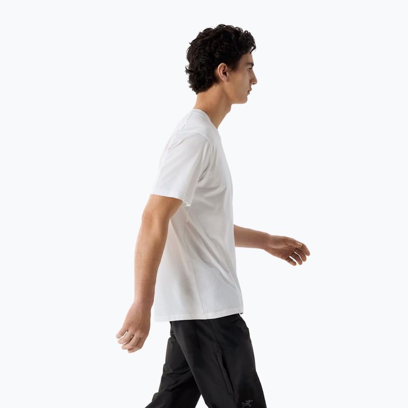 Pánske tričko Arc'teryx Kragg Sl Cotton Bird Word white light/black 4