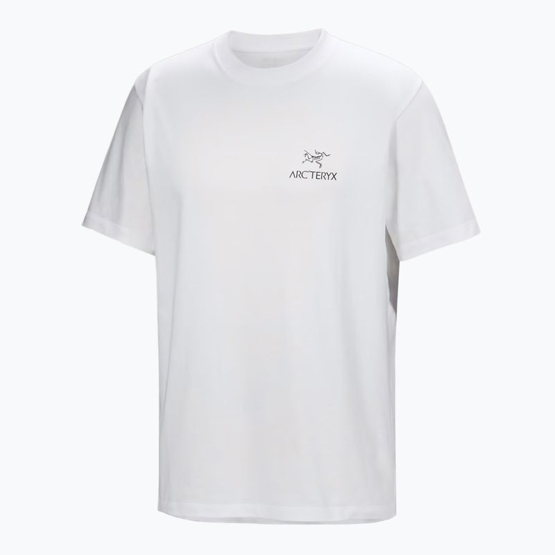 Pánske tričko Arcteryx Kragg Sl Cotton Bird Word white light/black 6