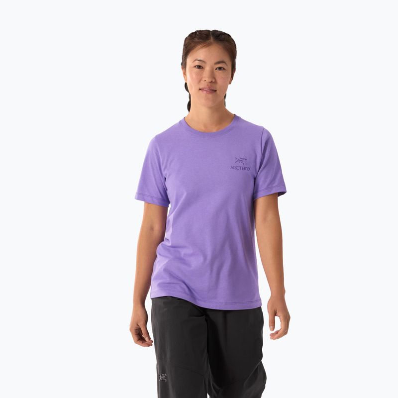 Damska koszulka Arc'teryx Kragg Sl Cotton Emblem Crew aster