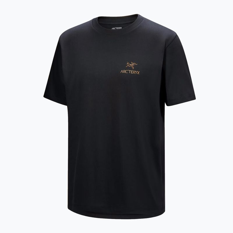 Pánske tričko Arcteryx Kragg Sl Cotton Bird Word 24k black 5