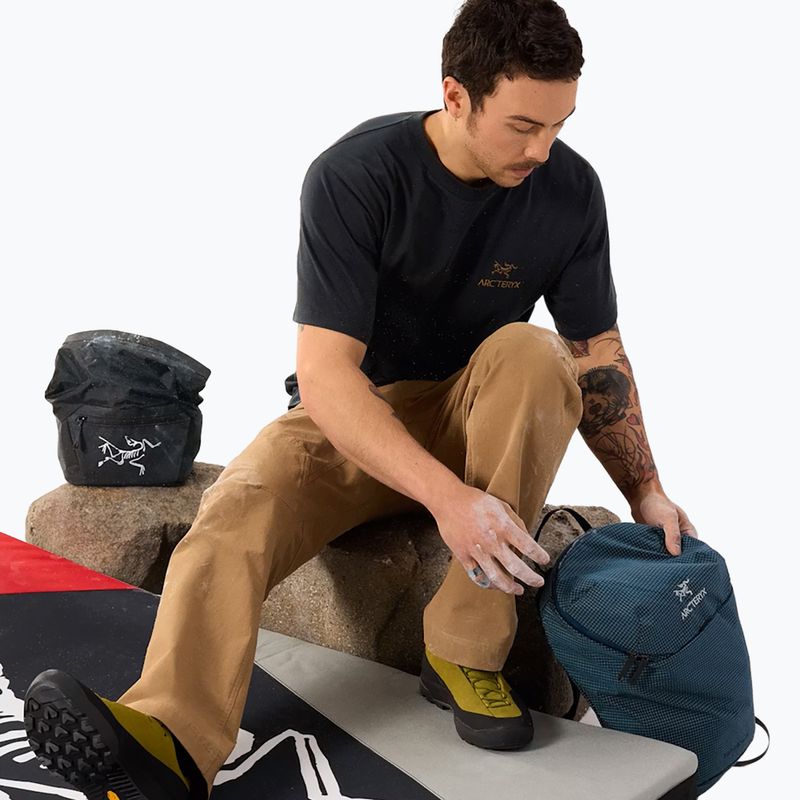 Pánske tričko Arcteryx Kragg Sl Cotton Bird Word 24k black 6