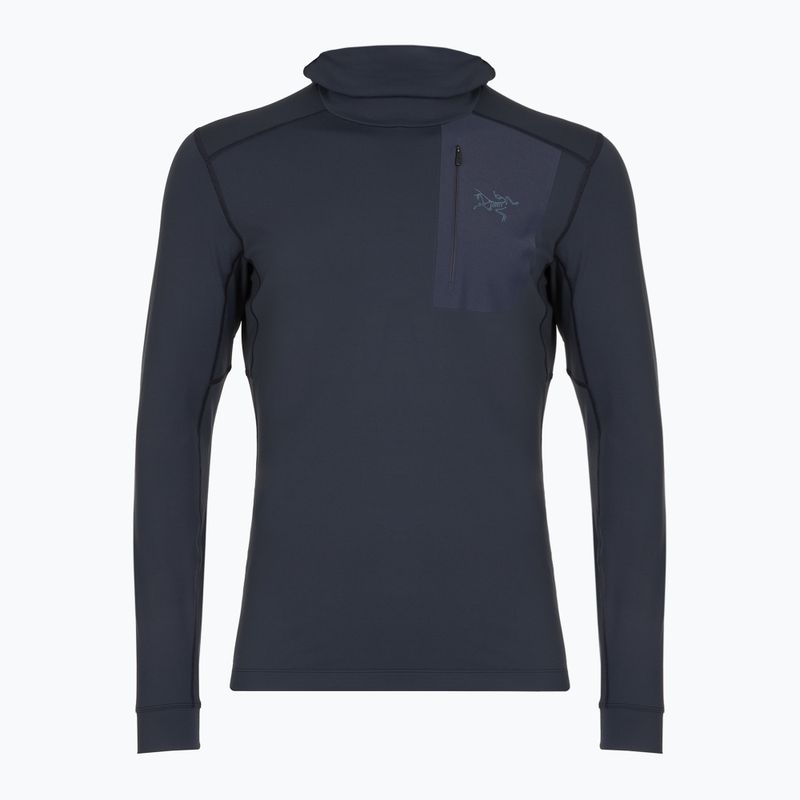 Pánska turistická mikina Arc'teryx Rho LT Hoody Black Sapphire II