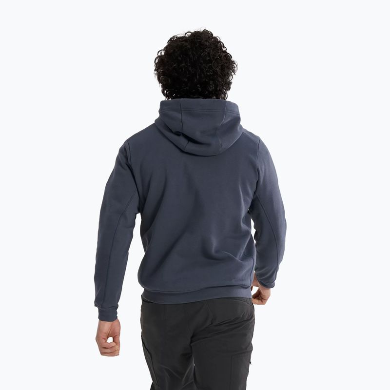 Pánska trekingová flísová mikina Arc'teryx Emblem Fleece Full-Zip Hoody dark stratus 3