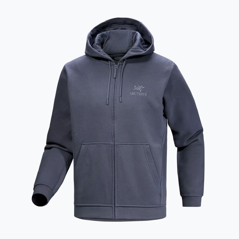 Pánska trekingová flísová mikina Arcteryx Emblem Fleece Full-Zip Hoody dark stratus 6