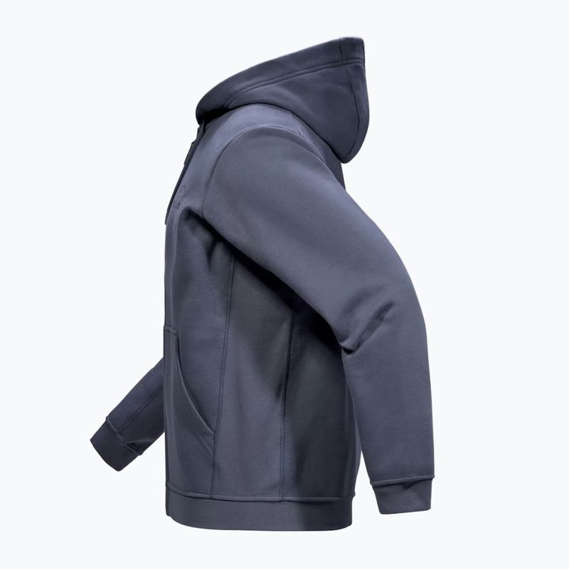 Pánska trekingová flísová mikina Arc'teryx Emblem Fleece Full-Zip Hoody dark stratus 7