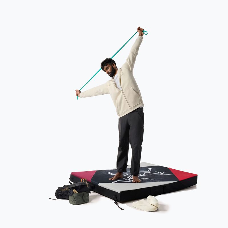 Pánska trekingová flísová mikina Arc'teryx Emblem Fleece Full-Zip Hoody sea salt 2