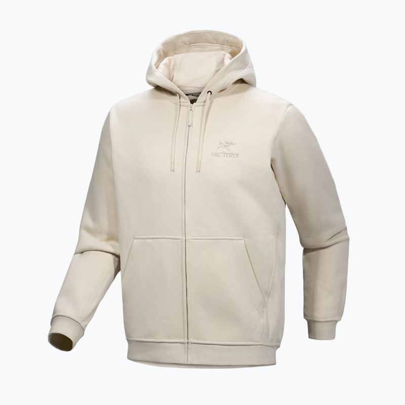 Pánska trekingová flísová mikina Arc'teryx Emblem Fleece Full-Zip Hoody sea salt 7