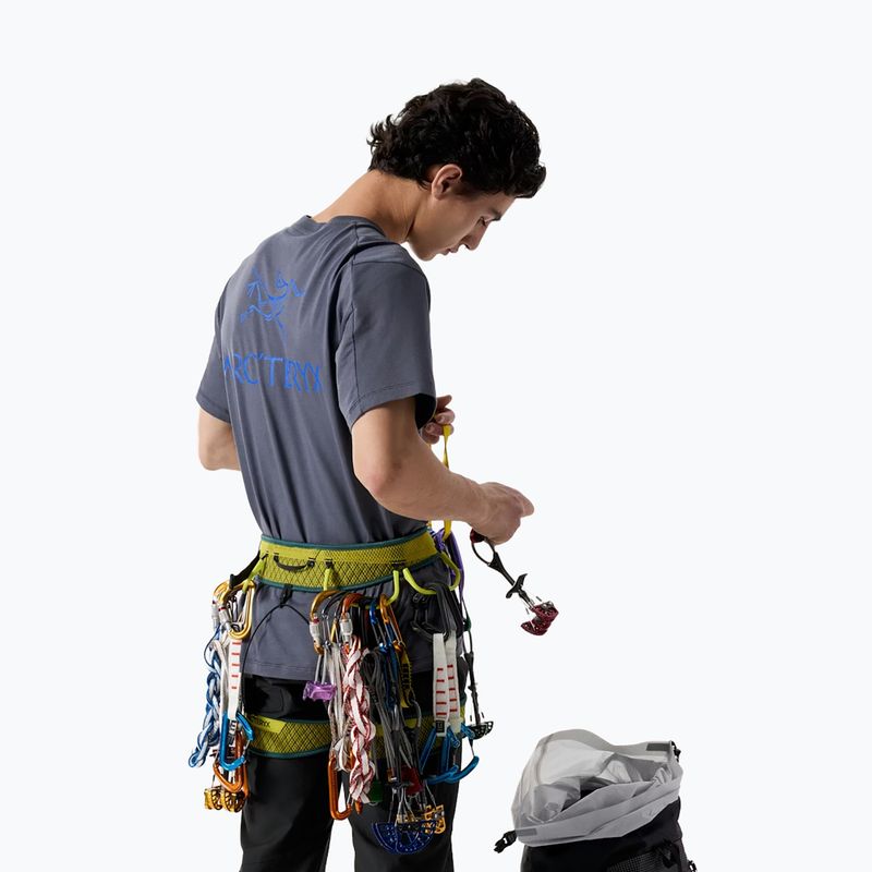 Pánske tričko Arc'teryx Kragg Sl Cotton Bird Word dk stratus/fluidity 5