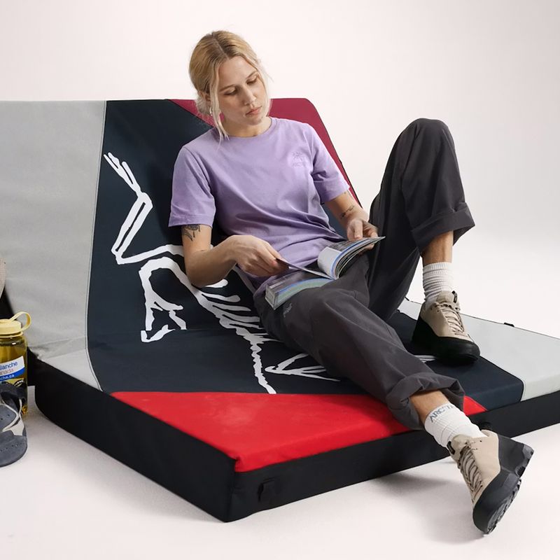 Dámske tričko Arc'teryx Kragg Sl Cotton Emblem Crew mallow 6