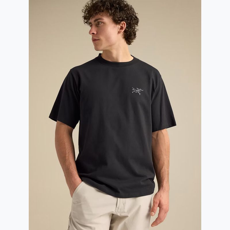 Pánske tričko Arcteryx Kragg Cotton Emblem Crew SS black 5