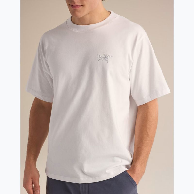 Pánske tričko Arcteryx Kragg Cotton Emblem Crew SS white light 6