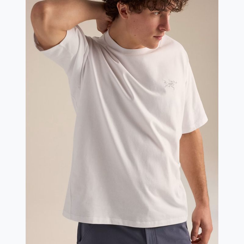 Pánske tričko Arcteryx Kragg Cotton Emblem Crew SS white light 7