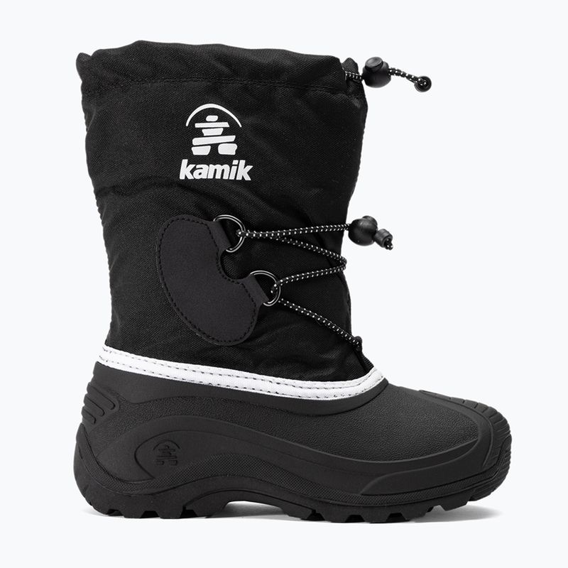 Chlapčenské trekové topánky Kamik Southpole4 black/white 2