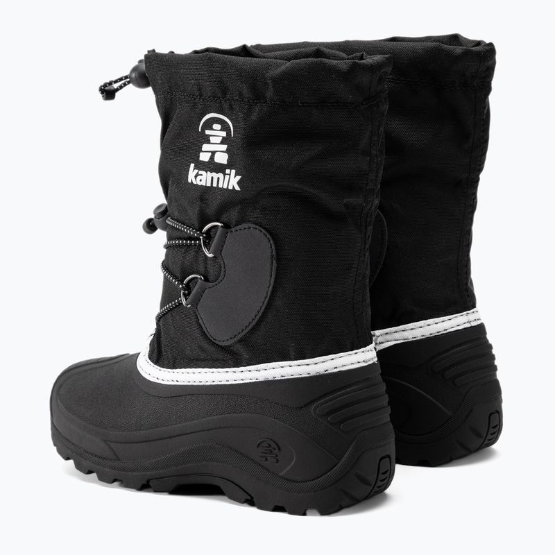 Chlapčenské trekové topánky Kamik Southpole4 black/white 3