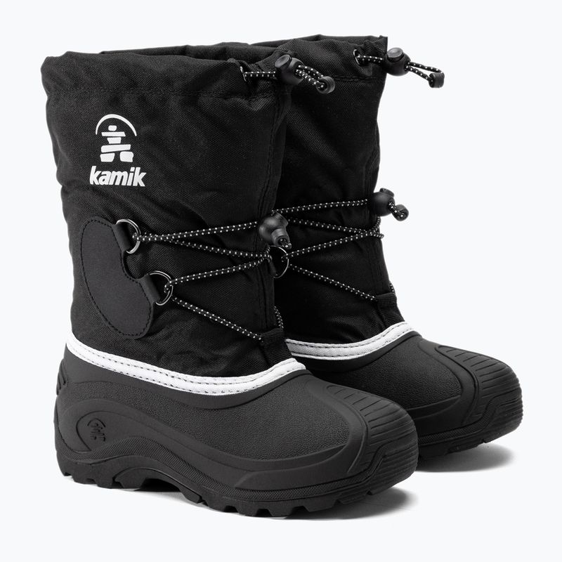Chlapčenské trekové topánky Kamik Southpole4 black/white 4