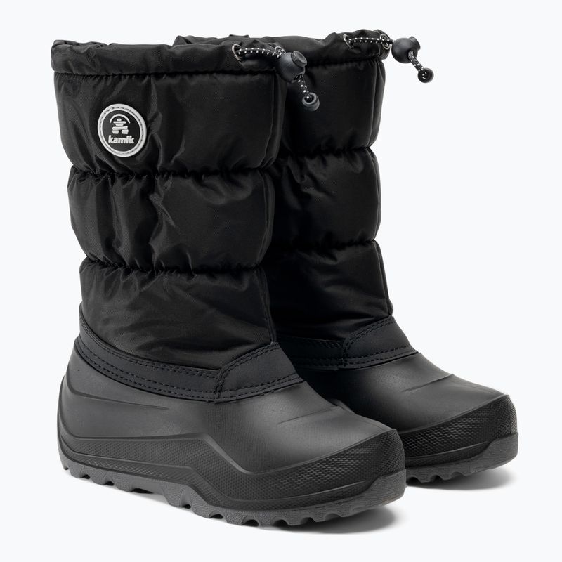Chlapčenské trekové topánky Kamik Snowcozy black 4