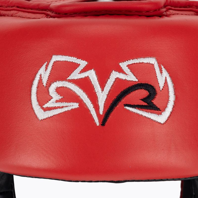 Boxerská prilba Rival Amateur Competition  Headgear červená/biela 4