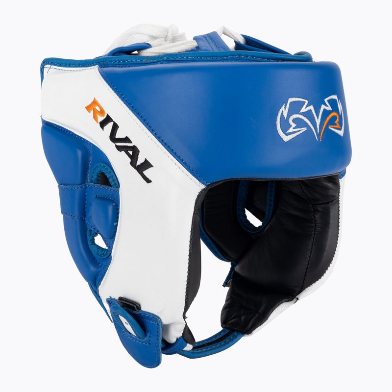 Boxerská prilba Rival Amateur Competition  Headgear modrá/biela
