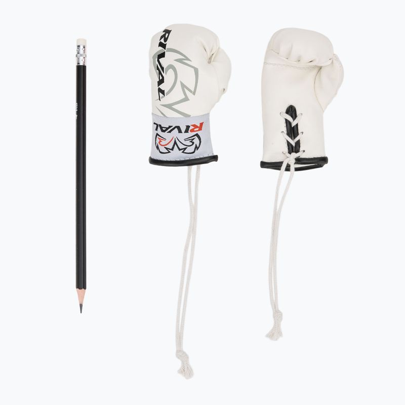 Prívesok boxerské rukavice Rival Mini white 3