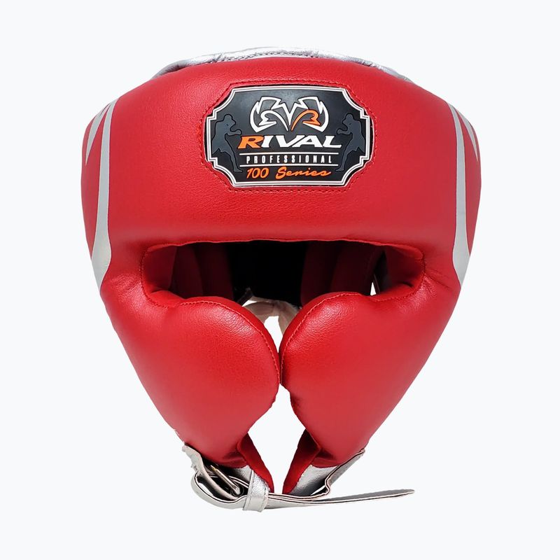 Boxerská prilba Rival RHG100 Professional Headgear red/silver