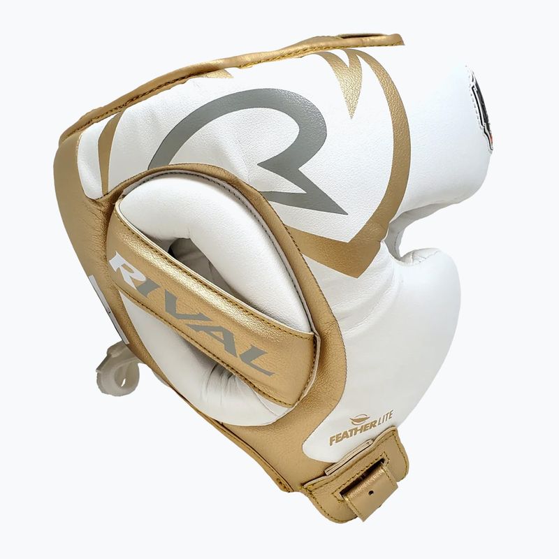 Boxerská prilba Rival RHG100 Professional Headgear white/gold 4