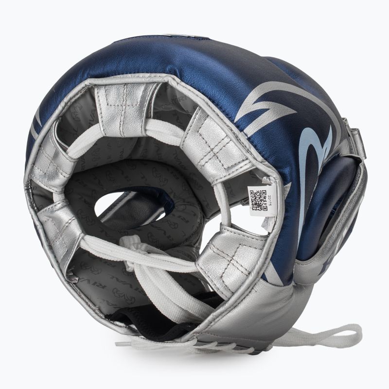 Boxerská prilba Rival RHG100 Professional Headgear blue/silver 6
