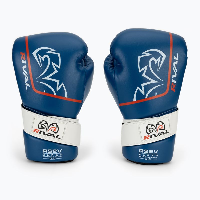 Boxerské rukavice Rival RS2V Super Sparring 2.0 blue 2