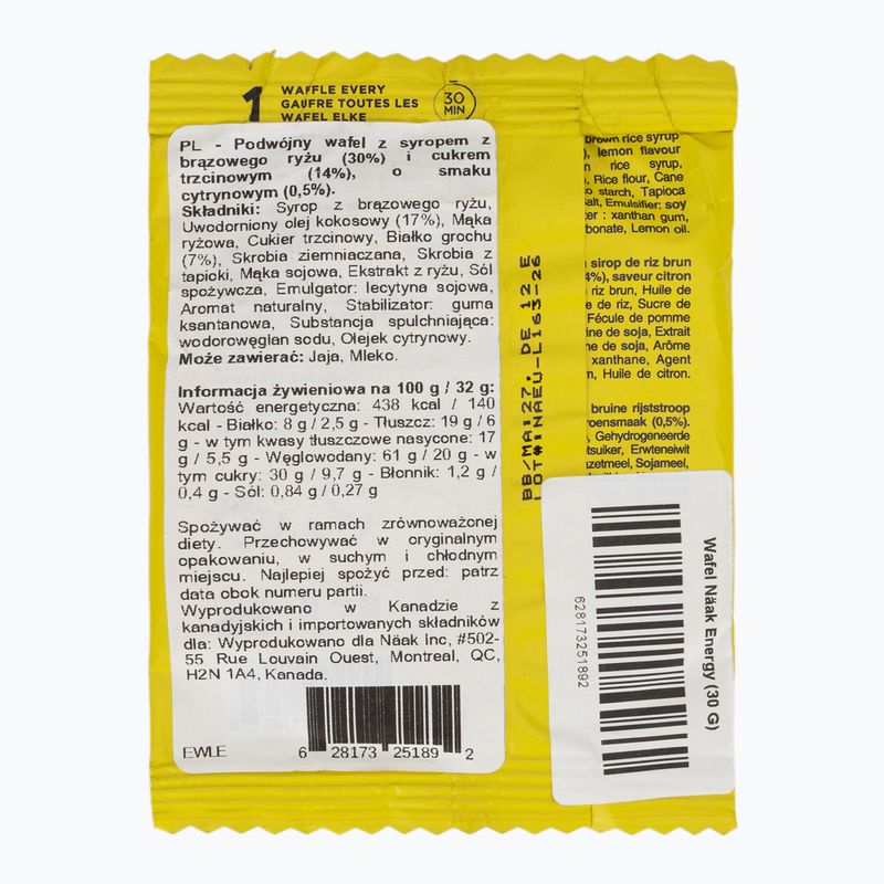 Energetická tyčinka Näak Ultra Energy 30 g lemon 2