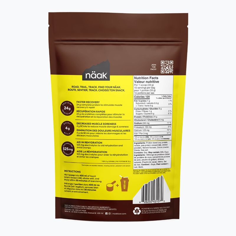 Proteínový prášok Whey Näak Ultra Recovery 500 g čokoláda 2