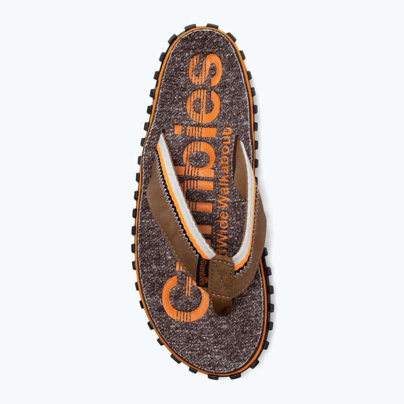 Žabky Gumbies Cairns oranžové a hnedé 6