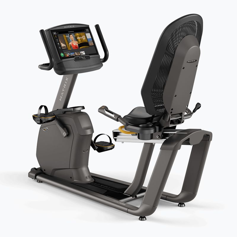 Matrix Fitness ležiaci bicykel R50XIR-02 grafitová sivá 2