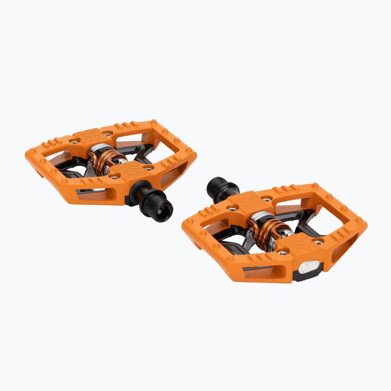 Crankbrothers Double Shot 2 oranžové/čierne/oranžové cyklistické pedále 2