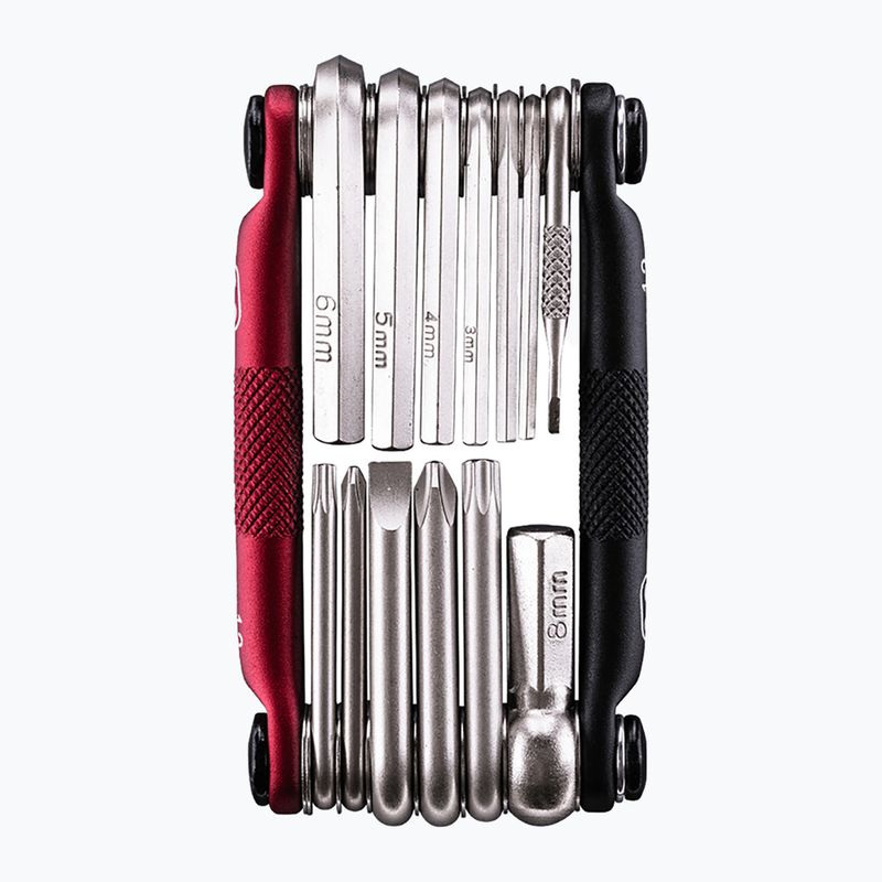 Crankbrothers Multitool 13 matný čierny/červený kľúč na bicykel 2