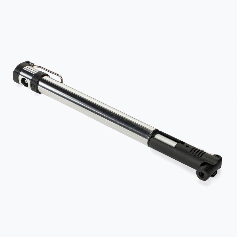 Crankbrothers Klic HV Mini Floor 110 psi strieborná pumpa na bicykel