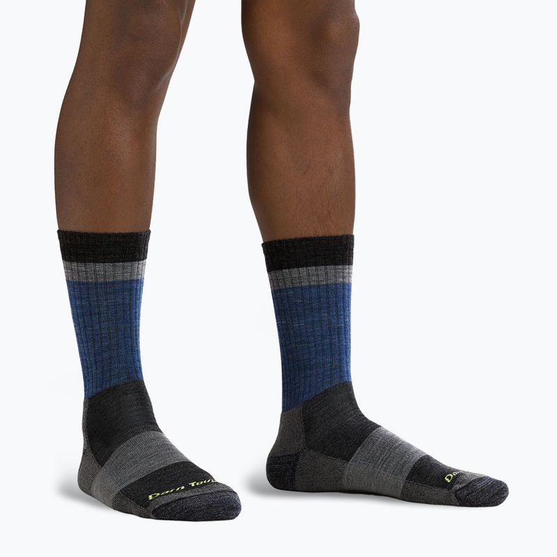 Pánske trekingové ponožky Darn Tough Heady Stripe blue 2