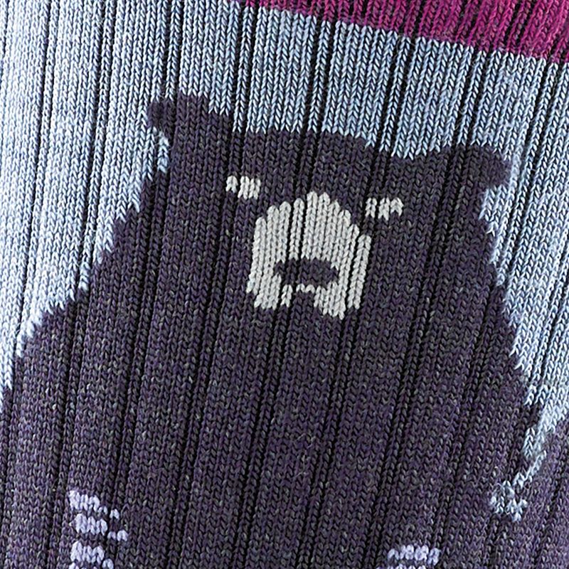 Dámske ponožky Darn Tough Bear Town Micro Crew Cushion purple 2