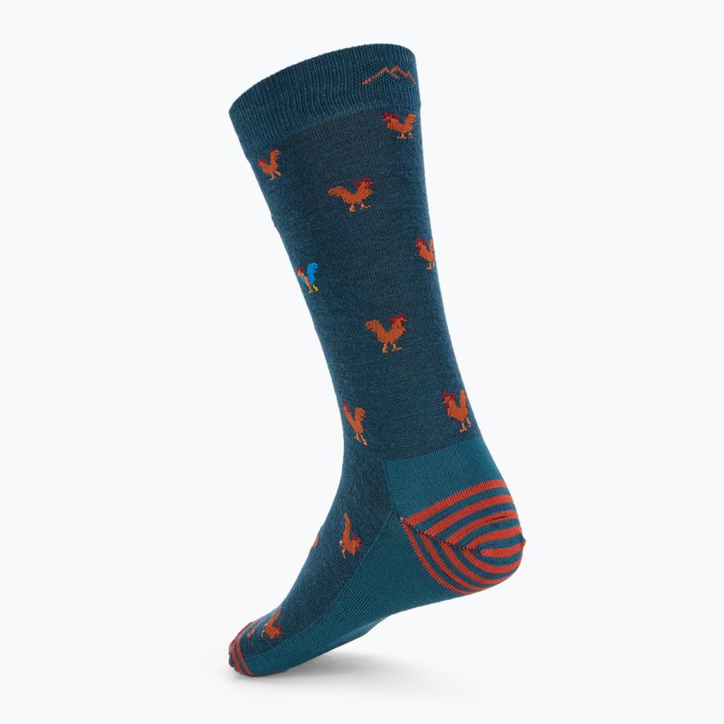 Pánske ponožky Darn Tough Strut Crew dark teal 2
