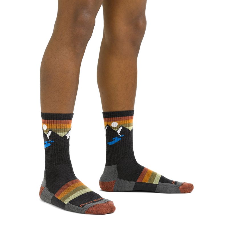 Pánske ponožky Darn Tough Sunset Ridge Micro Crew Lightweight with Cushion charcoal 2