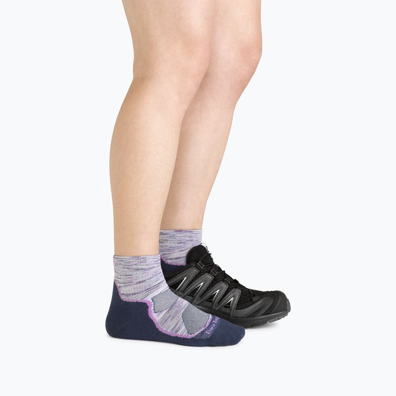 Dámske ponožky Darn Tough Light Hiker 1/4 Sock Cushion cosmic purple 2