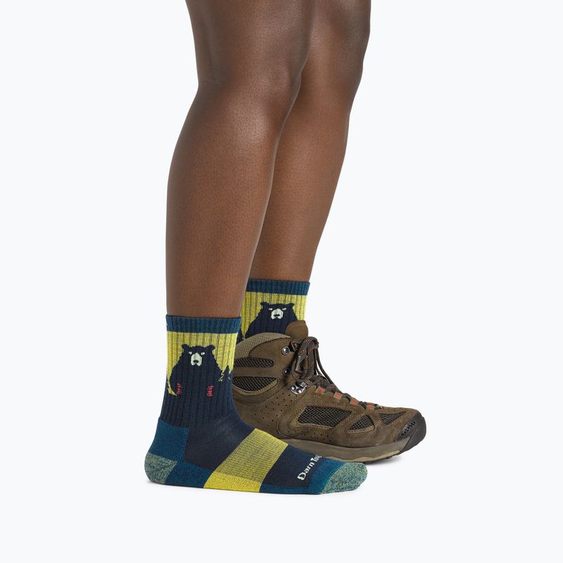 Dámske ponožky Darn Tough Bear Town Micro Crew Cushion dark teal 2