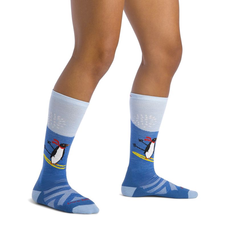 Detské lyžiarske ponožky Darn Tough Penguin Peak OTC Midweight with Cushion stellar 2