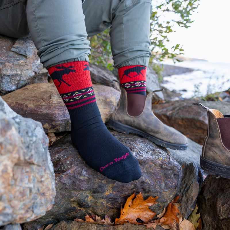 Pánske ponožky Darn Tough VanGrizzle Boot Sock Cushion moose black 5