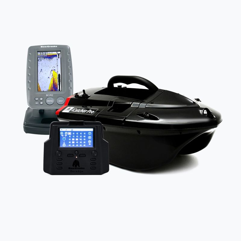 BearCreeks iPilot40 návnada loď s GPS autopilot + BC202 rybársky vyhľadávač čierna IPILOT40.BLACK