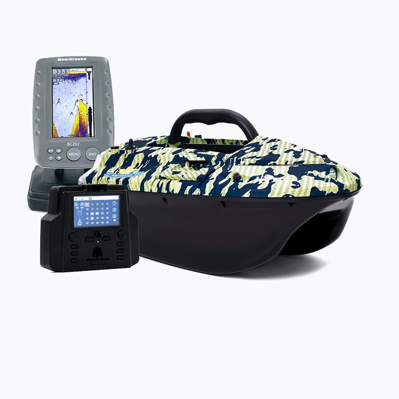 BearCreeks iPilot40 návnada loď s GPS autopilot systém + Echosounder BC202 camou IPILOT40.CAMOU