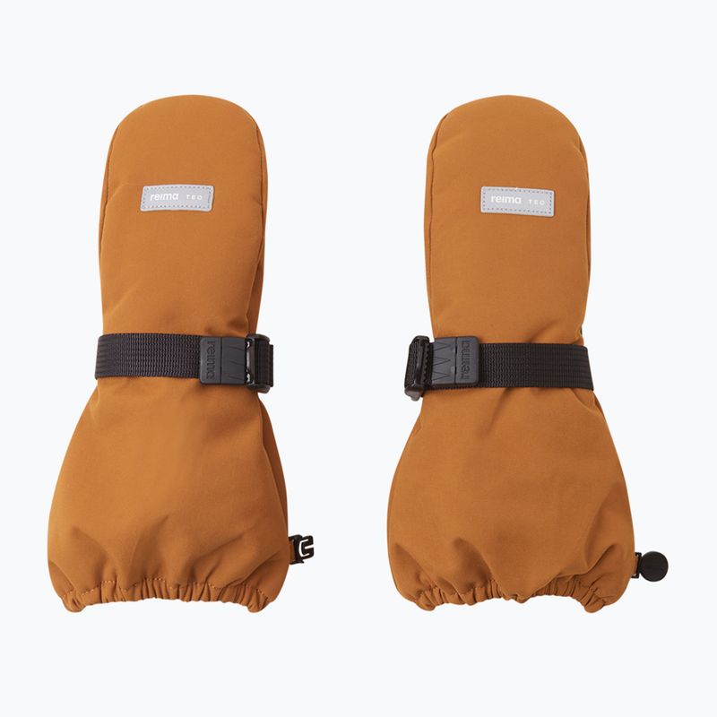 Detské lyžiarske rukavice  Reima Ote Mittens cinnamon brown