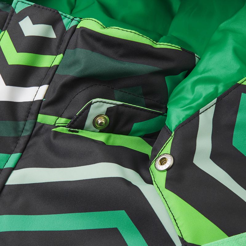 Detská lyžiarska bunda Reima Kairala black/green 7