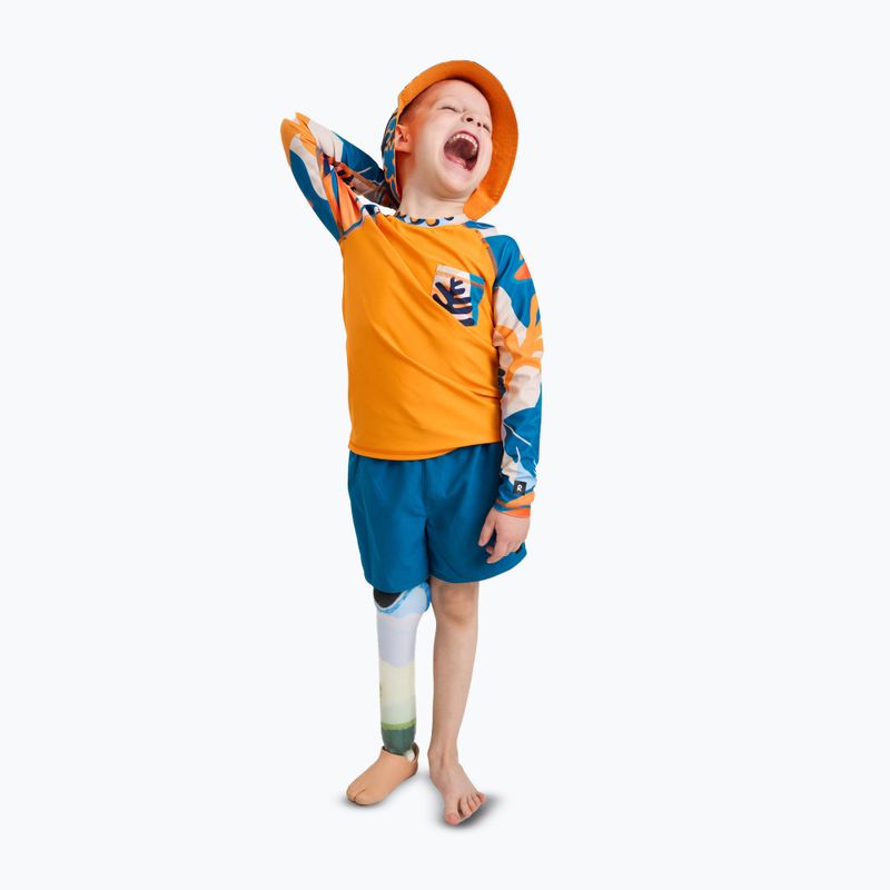 Reima Kroolaus ovocný oranžový detský plavecký dlhý rukáv 7