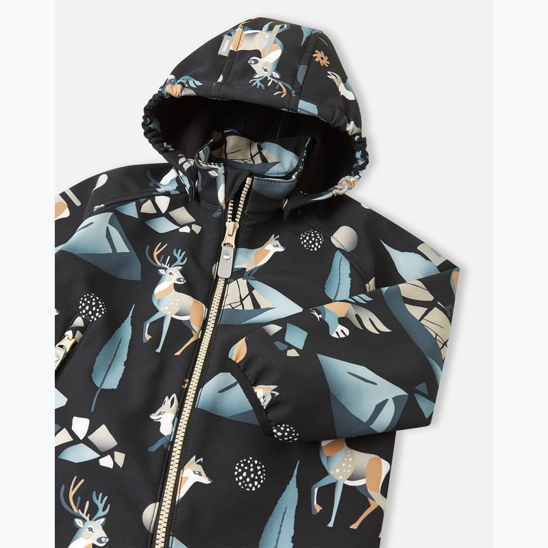 Detská softshellová kombinéza Reima Mjosa black 3