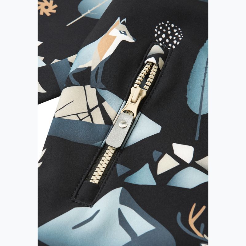 Detská softshellová kombinéza Reima Mjosa black 6